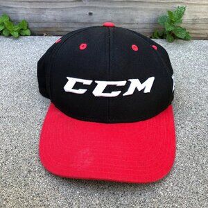 CCM Extreme Flex 4 Snapback Hat Men's One Size Hockey Black Adjustable Cap​​